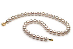 8.5-9mm Akoya Giapponese Collana en Bianco