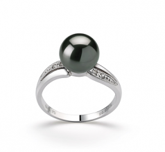 8-9mm Di Tahiti Anello en Carolina Nero