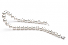 12-15mm Dei Mari del Sud Collana en Bianco