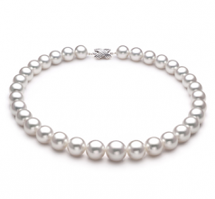 12-15mm Dei Mari del Sud Collana en Bianco