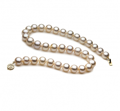 10.5-11.5mm di Perle Acqua Dolce Collana en Bianco