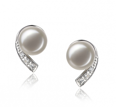 7-8mm di Perle Acqua Dolce Orecchini en Claudia Bianco