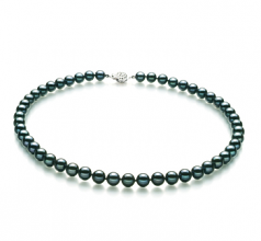7.5-8mm Akoya Giapponese Collana en Nero