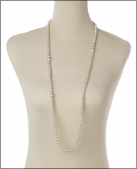6-11mm di Perle Acqua Dolce Collana en Chloe Bianco