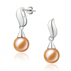 7-8mm di Perle Acqua Dolce Orecchini en Edith Rosa