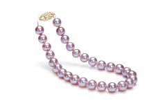 6-6.5mm di Perle Acqua Dolce Bracciale en Lavanda