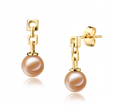 6-7mm di Perle Acqua Dolce Orecchini en Anna Rosa