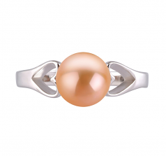 6-7mm di Perle Acqua Dolce Anello en Jessica Rosa