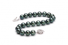 7.5-8mm Akoya Giapponese Bracciale en Nero