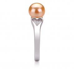 6-7mm di Perle Acqua Dolce Anello en Jessica Rosa