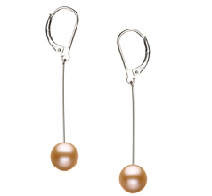 8-9mm di Perle Acqua Dolce Orecchini en Amy Rosa