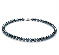 7.5-8mm Akoya Giapponese Collana en Nero