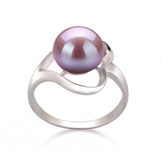 9-10mm di Perle Acqua Dolce Anello en Sara Lavanda