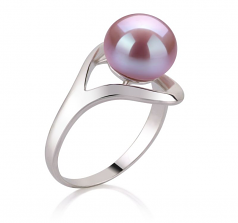 9-10mm di Perle Acqua Dolce Anello en Sara Lavanda
