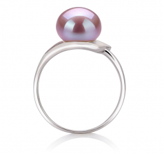 9-10mm di Perle Acqua Dolce Anello en Sara Lavanda