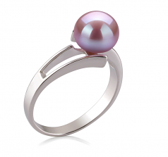 7-8mm di Perle Acqua Dolce Anello en Jenna Lavanda