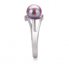 7-8mm di Perle Acqua Dolce Anello en Jenna Lavanda