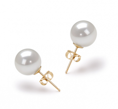 8-9mm Akoya Giapponese Orecchini en Bianco