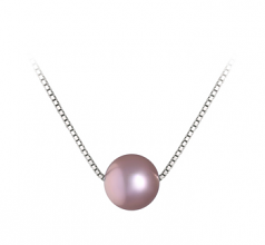 8-9mm di Perle Acqua Dolce Pendente en Madison Lavanda