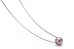8-9mm di Perle Acqua Dolce Pendente en Madison Lavanda