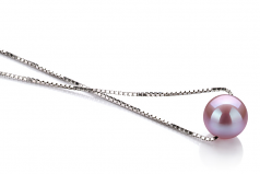 8-9mm di Perle Acqua Dolce Pendente en Madison Lavanda