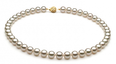 8-8.5mm Akoya Giapponese Collana en Bianco