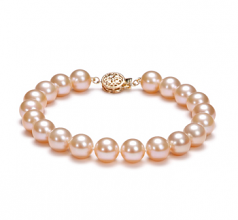 8.5-9mm di Perle Acqua Dolce Bracciale en Rosa