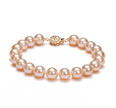 8.5-9mm AAAA Quality di Perle Acqua Dolce Bracciale in Rosa