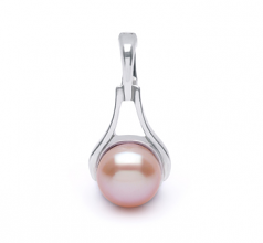 9-10mm di Perle Acqua Dolce Pendente en Esaltazione Rosa