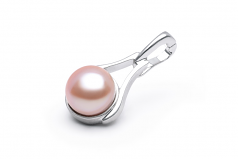 9-10mm di Perle Acqua Dolce Pendente en Esaltazione Rosa