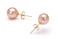 7-8mm di Perle Acqua Dolce Parure en Rosa