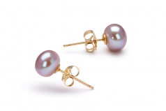 6-6.5mm di Perle Acqua Dolce Parure en Lavanda