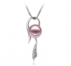 7-8mm di Perle Acqua Dolce Pendente en Jennifer Lavanda