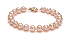 7-8mm di Perle Acqua Dolce Parure en Rosa