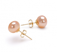 7-8mm di Perle Acqua Dolce Parure en Rosa