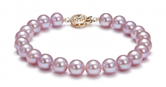7.5-8mm di Perle Acqua Dolce Parure en Lavanda
