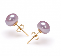 7.5-8mm di Perle Acqua Dolce Parure en Lavanda