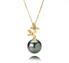 10-10.5mm Di Tahiti Pendente en Barbara Nero