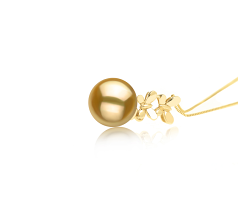 10-11mm Dei Mari del Sud Pendente en Barbara Oro