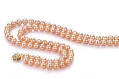 6-7mm di Perle Acqua Dolce Collana en Ulrike Rosa
