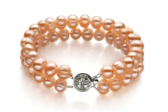 6-7mm di Perle Acqua Dolce Parure en Kayra Rosa
