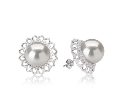 12-13mm di Perle Acqua Dolce - Edison Orecchini en Edison Margot Bianco