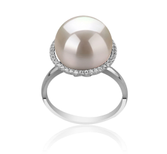 12-13mm di Perle Acqua Dolce - Edison Anello en Yanaka Bianco