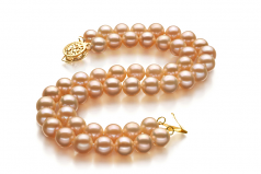 6-7mm di Perle Acqua Dolce Bracciale en Lee Rosa