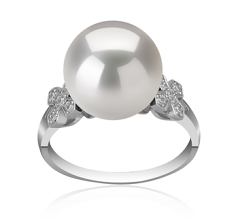 12-13mm di Perle Acqua Dolce - Edison Anello en Ireland Bianco