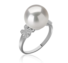 12-13mm di Perle Acqua Dolce - Edison Anello en Ireland Bianco
