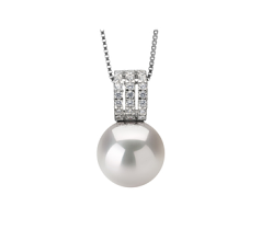 12-13mm di Perle Acqua Dolce - Edison Pendente en Colette Bianco