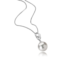 11-12mm di Perle Acqua Dolce - Edison Pendente en Moira Bianco