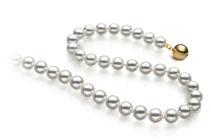 6.5-7mm Akoya Giapponese Collana en Hanadama 23 pollici Bianco