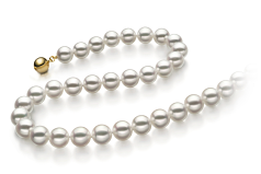 9-9.5mm Akoya Giapponese Collana en Hanadama 23-pollici Bianco
